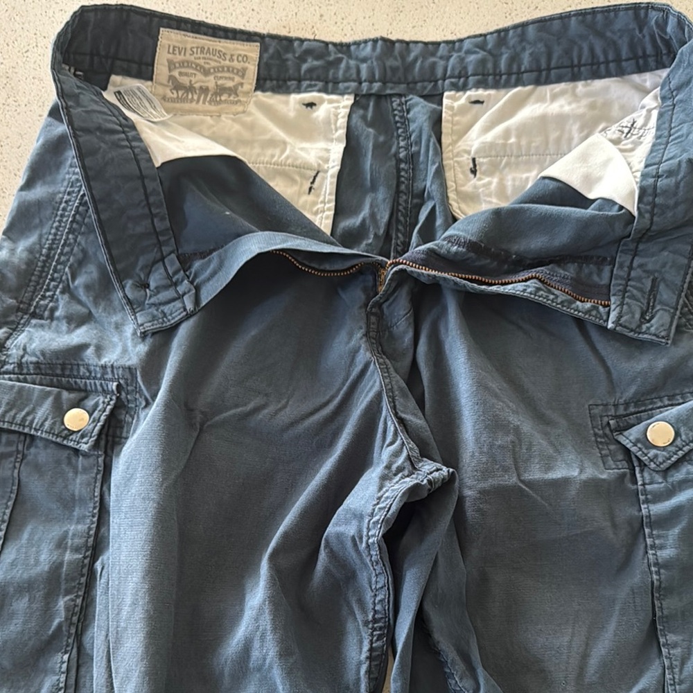 Levi's Blue Cargo Shorts for Men